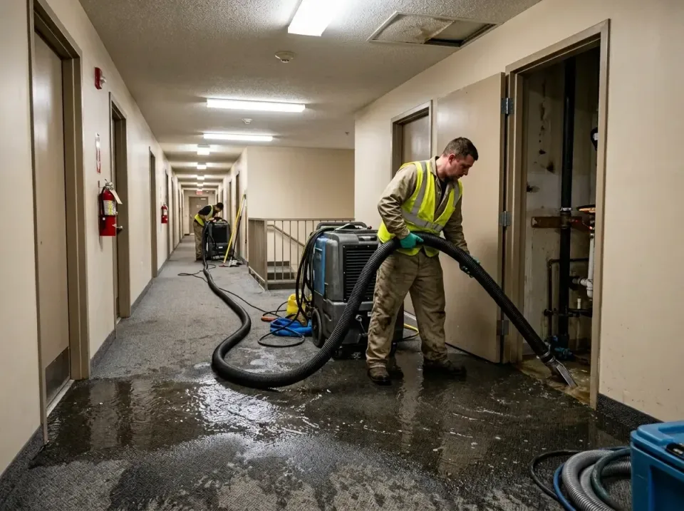 multi-unit-apartment-hallway-f-005 — frequently asked questions, Emergency Burst Pipe Water Extraction & Removal in Aquia Ha…